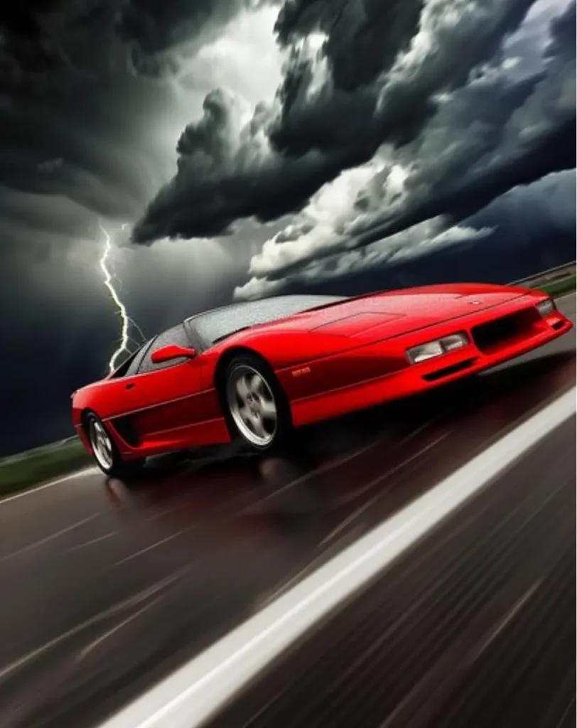 Красная Ferrari на стартовой линии, которая не может тронуться, символизирует бизнес с отличной оболочкой, но без движения